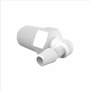 ELDON JAMES L4B-3WP White Polypropylene Elbow, 1/4 BSPT Size, 3/16 Inch Inside Dia. | CJ8GDW