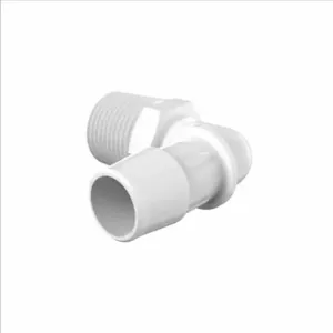 ELDON JAMES L8-10WP White Polypropylene Elbow, 1/2 NPT Size, 5/8 Inch Inside Dia. | CJ8GKE