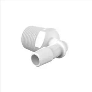 ELDON JAMES L8-6WN White Nylon Elbow, 1/2 NPT Size, 3/8 Inch Inside Dia. | CJ8GLP