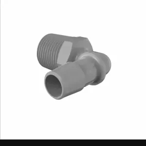 ELDON JAMES L8-8PVDF Elbow, 1/2 NPT Thread Size, 1/2 Inch Inside Dia., Gray Kynar 740 | CJ8GMC