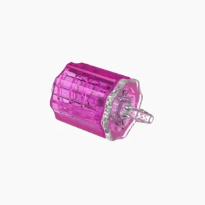 ELDON JAMES LMSLN-1CVU-R Stationary Male Luer, Lock 1/16 Barb Size, Crystal, Rose | CJ8HKC