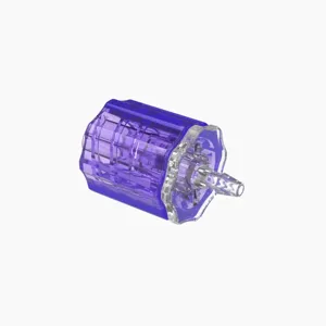 ELDON JAMES LMSLN-1CVU-V Stationary Male Luer, Lock 1/16 Barb Size, Crystal, Violet | CJ8HKD