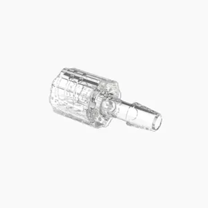 ELDON JAMES LMRLN-2.5CVU Male Lock and Nut Assembly, 5/32 Inch Inside Dia., Crystal, Natural | CJ8HAR