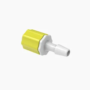 ELDON JAMES LMSLN-2.5MN-Y-QC Stationary Male Luer, Lock 5/32 Barb Size, Medical Nylon, Yellow | CJ8HLK