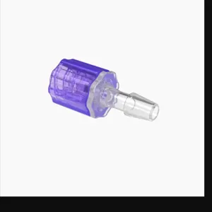 ELDON JAMES LMSLN-2.5PP-V Stationary Male Luer, Lock 5/32 Barb Size, Non Animal Derived Polypropylene, Violet | CJ8HLR