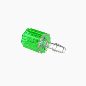 ELDON JAMES LMSLN-2CVU-L Stationary Male Luer, Lock 1/8 Barb Size, Crystal, Lime | CJ8HLW