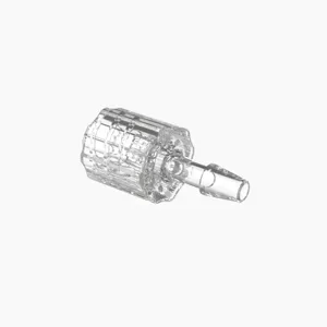 ELDON JAMES LMRLN-2CVU Male Lock and Nut Assembly, 1/8 Inch Inside Dia., Crystal, Natural | CJ8HBP