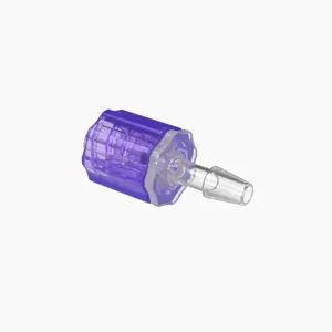 ELDON JAMES LMSLN-2PP-V Stationary Male Luer, Lock 1/8 Barb Size, Non Animal Derived Polypropylene, Violet | CJ8HMP