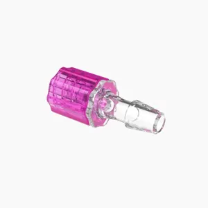 ELDON JAMES LMSLN-3CVU-R Stationary Male Luer, Lock 3/16 Barb Size, Crystal, Rose | CJ8HMW