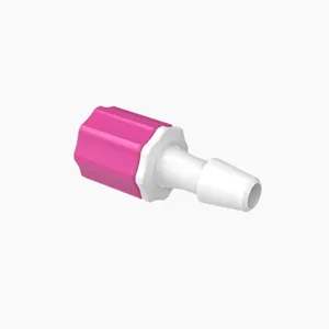 ELDON JAMES LMSLN-3MN-R-QC Stationary Male Luer, Lock 3/16 Barb Size, Medical Nylon, Rose | CJ8HND