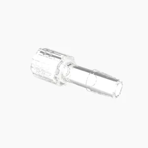 ELDON JAMES LMSLN-4CVU Stationary Male Luer, Lock 1/4 Barb Size, Crystal, Natural | CJ8HNP