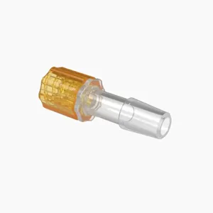 ELDON JAMES LMSLN-4PP-O Stationary Male Luer, Lock 1/4 Barb Size, Non Animal Derived Polypropylene, Orange | CJ8HPH