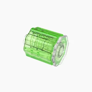 ELDON JAMES LMRLN-P-CVU-L Rotating Luer Lock Plug and Nut Assembly, Crystal, Lime | CJ8HEJ