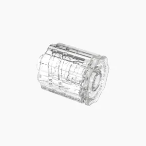 ELDON JAMES LMRLN-P-CVU Rotating Luer Lock Plug and Nut Assembly, Crystal, Natural | CJ8HEG