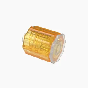 ELDON JAMES LMRLN-P-PP-O Rotating Luer Lock Plug and Nut Assembly, Polypropylene, Orange | CJ8HEY