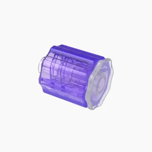 ELDON JAMES LMRLN-P-PP-V Rotating Luer Lock Plug and Nut Assembly, Polypropylene, Violet | CJ8HFA