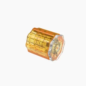 ELDON JAMES LMSLN-P-CVU-O Stationary Luer Lock Plug and Nut Assembly, Crystal, Orange | CJ8HPQ