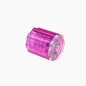 ELDON JAMES LMSLN-P-CVU-R Stationary Luer Lock Plug and Nut Assembly, Crystal, Rose | CJ8HPR