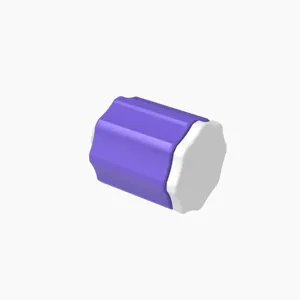 ELDON JAMES LMSLN-P-MN-V-QC Stationary Luer Lock Plug and Nut Assembly, Medical Nylon, Violet | CJ8HQA