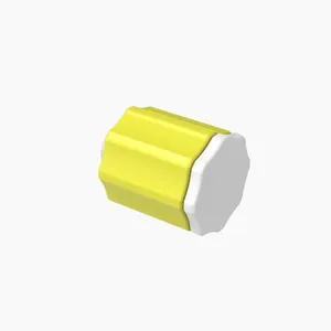 ELDON JAMES LMSLN-P-MN-Y-QC Stationary Luer Lock Plug and Nut Assembly, Medical Nylon, Yellow | CJ8HQB