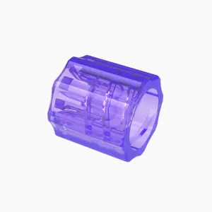 ELDON JAMES LSLR-PP-V-QC Snap Lock Nut, Non Animal Derived Polypropylene, Violet | CJ8HTU