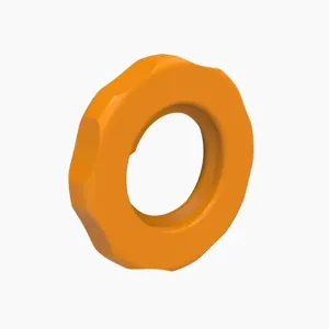 ELDON JAMES N1428NN-O Luer, Lock Nut, Nylon, Orange | CJ8HWH