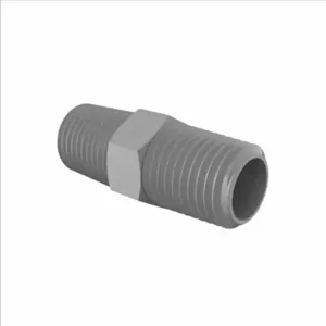 ELDON JAMES N4PVDF Gray PVDF Nipple, 1/4 NPT Size | CJ8HXL