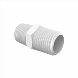 ELDON JAMES N8WN White Nylon Nipple, 1/2 NPT Size | CJ8HYH