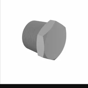 ELDON JAMES P12PVDF Gray PVDF Threaded Hex Plug, 3/4 NPT Size | CJ8JDG