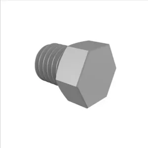 ELDON JAMES P1428-200PVDF Plug, 1/4-28 UNF Thread Size, Grey Kynar 740 | CJ8JDP