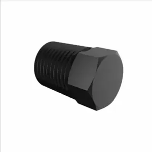 ELDON JAMES P4BN Black Nylon Plug, 1/4 NPT Size | CJ8JFA