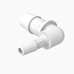 ELDON JAMES RL8-4WP Reduction Elbow, 1/2 x 1/4 Inch Size, White Polypropylene | CJ8JUZ