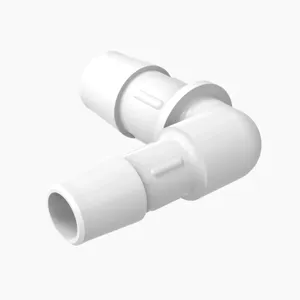 ELDON JAMES RL8-6WP Reduction Elbow 1/2 x 3/8 Inch Size, White Polypropylene | CJ8JVL