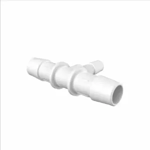 ELDON JAMES RT8-5WP White Polypropylene Reduction Tee, 1/2 x 5/16 Inch Inside Dia. | CJ8KHQ