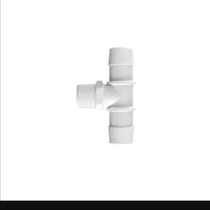 ELDON JAMES T12-16WP White Polypropylene Tee, 3/4 NPT Size, 1 Inch Inside Dia. | CJ8LEE