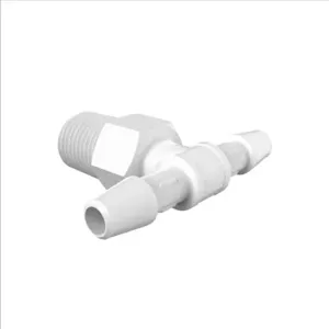 ELDON JAMES T2-3WN White Nylon Tee, 1/8 NPT Size, 3/16 Inch Inside Dia. | CJ8LHW