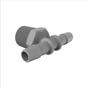 ELDON JAMES T8-6PVDF Gray Kynar 740 Tee, 1/2 NPT Size, 3/8 Inch Inside Dia. | CJ8LXG