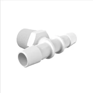 ELDON JAMES T8-8WN White Nylon Tee, 1/2 NPT Size, 1/2 Inch Inside Dia. | CJ8LXV