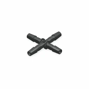 ELDON JAMES X0-1HDPE Cross Connector 1/16 Inch Barbed Hdpe - Pack Of 10 | AB4PDA 1ZKE5