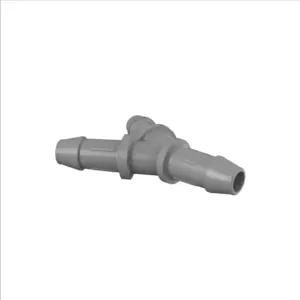 ELDON JAMES Y0-3PVDF Y Connector, 3/16 Inch Inside Dia., Gray Kynar 740 | CJ8MDW