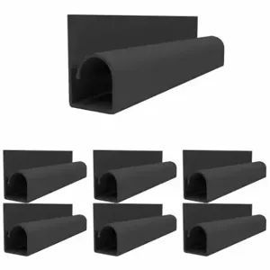 ELECTRIDUCT SR-ED-H-SM-16-6PK-BK Raceway, Black, 16 Inch Length, 7/8 Inch Width, 1 3/4 Inch Height, Adhesive Mounting | CP4DTM 801V06