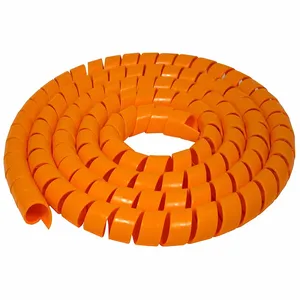 ELECTRIDUCT WL-SW-0375-50-OR Spiral Wrap, 3/8 Inch Width, 50 Ft Lg, Polyethylene, Orange, -60 Deg F To 190 Deg F | CP4DVC 800HL4