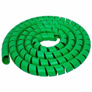 ELECTRIDUCT WL-SW-025-50-GN Spiral Wrap, 1/4 Inch Width, 50 Ft Lg, Polyethylene, Green, -60 Deg F To 190 Deg F | CP4DUT 800HL0