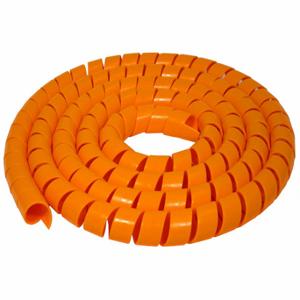 ELECTRIDUCT WL-SW-125-50-OR Spiral Wrap, 1 1/8 Inch Width, 50 Ft Lg, Polyethylene, Orange | CP4DUD 800HN5
