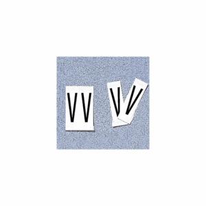 ELECTROMARK 34098WV Letter Label, 2 Inch Character Height, V, 50 Pieces, Individual Characters, 50 PK | CP4FJG 9WMT8