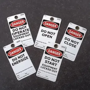 ELECTROMARK 5017C Danger Tag, White, English, 25 PK | CP4FEW 8APT2