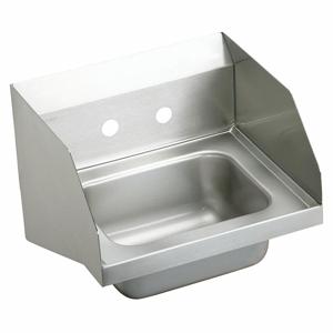 ELKAY CHS1716LRS2 Handwash Sink, Splash, 12 x 9 1/4 Inch Bowl Size, 6 Inch Bowl Depth, 2 Faucet Hole | CJ2KFY 52JY53
