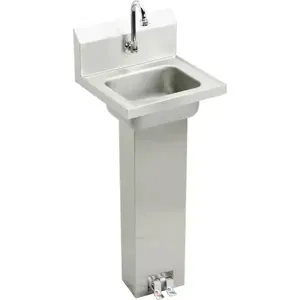 ELKAY CHSP17160 Handwash Sink, Splash, 12 x 9 1/4 Inch Bowl Size, 6 Inch Bowl Depth, 1 Faucet Hole | CJ2KFV 52JY56