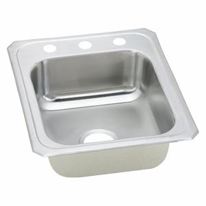 ELKAY CR17213 Kitchen Sink, 17 Inch Length, 21 1/4 Inch Width, 14 x 15 3/4 Inch Bowl Size, 20 ga | CJ2QQB 34J910