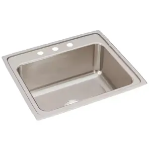 ELKAY DLR2522103 Drop-in Sink With Faucet Ledge 25 Inch Length | AC8HPG 3AEG4